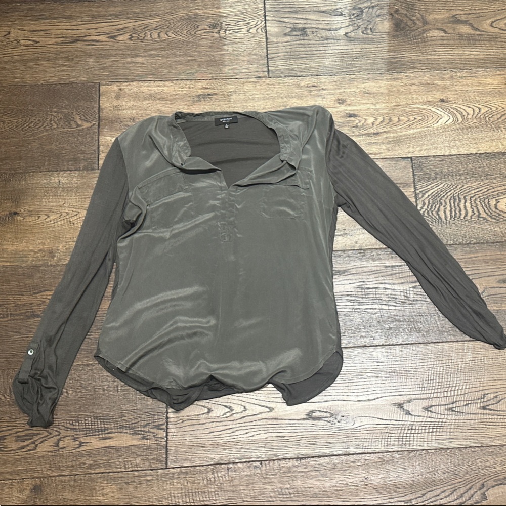 Babaton Gray Long Sleeve Top